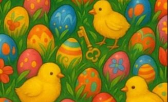 Everyone can find the Easter eggs but only those with a high IQ and eyes of a hawk will spot the hidden bunnies in 5secs