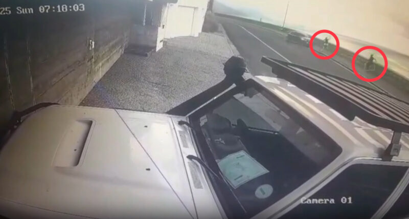 Horror moment two joggers are mowed down by drunk driver & sent flying into the air but miraculously survive