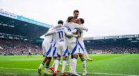 Jubilant Daniel Farke admits he'll be a 'fire beast' during Leeds United's Premier League promotion party celebrations - as the Yorkshire club enjoy stunning 6-0 win over Stoke