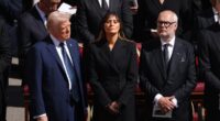 Melania Trump looks solemn at Pope Francis' funeral with Donald Trump, as First Lady marks 55th birthday with a rare diplomatic outing in Vatican City