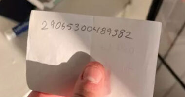 New homeowners discover eerie warning note hidden on top of a cabinet and desperately try to solve ‘numbers clue’