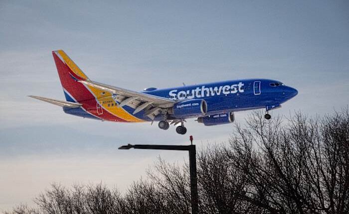 Southwest Airlines passenger allegedly strips naked, poops on plane seat during flight