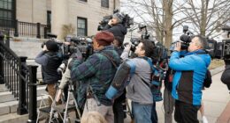 True crime reporters blocked outside courthouse where Karen Read is on trial file First Amendment lawsuit
