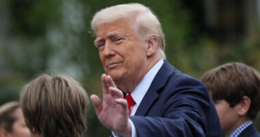 Trump selling ‘Trump 2028’ hat as he urges fans to ‘rewrite the rules’ after insisting he’s ‘not joking’ about 3rd term