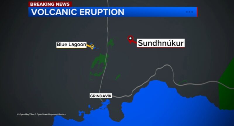 Volcano begins erupting in southwestern Iceland; nearby town, Blue Lagoon spa evacuated