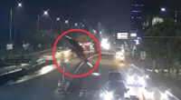 Watch horror moment driver plunges head-first off 40ft unfinished bridge after making wrong turn following Google Maps