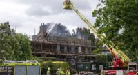 'Within minutes the whole house was engulfed in flames': Neighbours reveal fire-ravaged £4.5m Grade II-Listed Millionaires' Row mansion was being renovated into dream family home