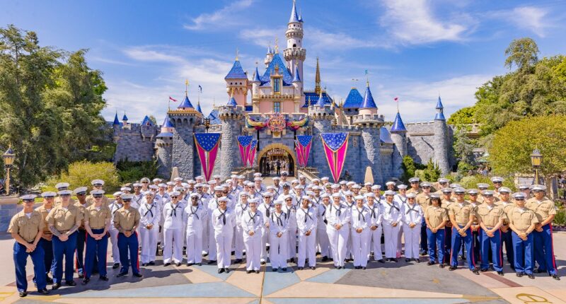 100 U.S. Navy Sailors and Marines given surprise day at Disneyland ahead of Memorial Day
