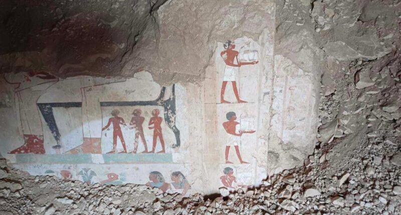 Egyptian archaeologists discover three tombs in Luxor