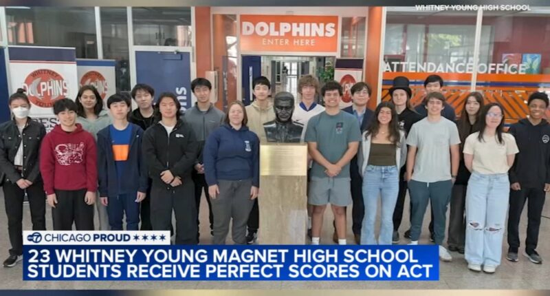 23 Whitney Young Chicago public high school students get perfect ACT scores, most in West Loop school's history