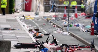 4 Liverpool fans seriously hurt when car plowed into a crowd. The suspect acted alone, police say