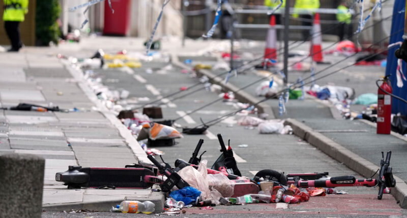4 Liverpool fans seriously hurt when car plows into crowd; suspect acted alone, police say