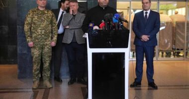 A Russian drone strike in northeastern Ukraine kills 9 people, officials say