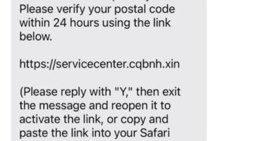 Fraudulent texts and emails appearing to be from Australia Post ﻿claim a failed delivery due to an invalid postcode.