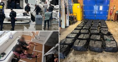 Australian authorities intercept over a ton of cocaine worth $400M