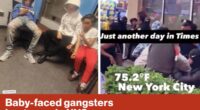 Baby-faced gangsters beat cops in NYC | Reporter Replay