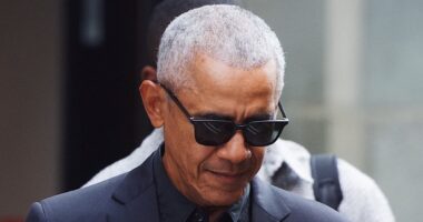 Barack Obama surprisingly imitates wife Michelle's latest quirk in yet another dinner without her