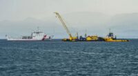 Bayesian salvage operation BEGINS off Sicily coast with two cranes, divers & robots nearly a year after yacht tragedy