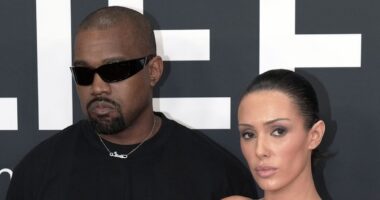 Bianca Censori appears to be NAKED in Kanye's manic livestream where fans think he's 'come out as gay'