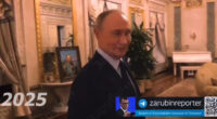 Bizarre moment Putin gives tour of luxurious Kremlin apartment… it comes with gilded walls, chandeliers & grand piano