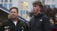 Brave surviving son pictured by Hallmark star's side after wife was killed in BC car-ramming attack