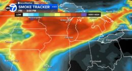 Canadian wildfires 2025: Smoke from Canada forecast to move into Chicago area Friday,, could leave smoky skies for weekend