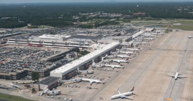 Chaos at America's busiest airport as ALL flights are grounded due to 'equipment failure'