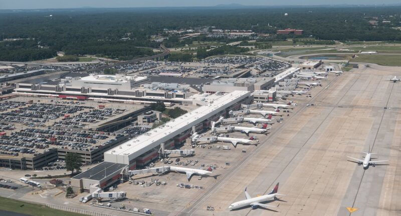 Chaos at America's busiest airport as ALL flights are grounded due to 'equipment failure'