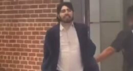 Chilling moment Elias Rodriguez screams 'Free Palestine' after shooting Israeli diplomat couple dead