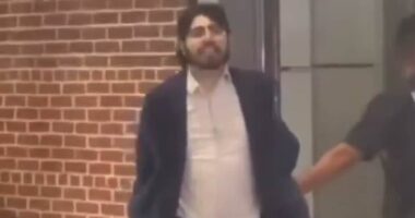 Chilling moment Elias Rodriguez screams 'Free Palestine' after shooting Israeli diplomat couple dead