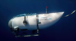 Chilling moment doomed Titan sub disappears into the bottom of the sea in ominous test dive before implosion tragedy