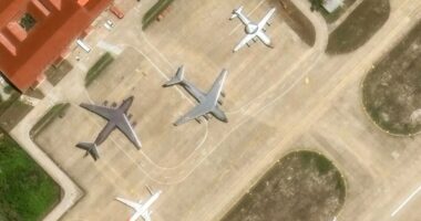China floods sea bases with nuke bombers, terrifying satellite pics show – as US warns Xi could SEIZE Taiwanese islands