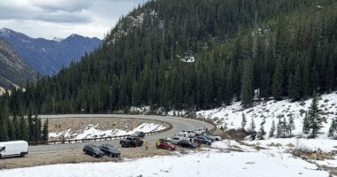 Climber describes how he somehow survived 400-FEET plunge in US mountains that killed his three friends after anchor they were tethered to gave way, sending them all plummeting
