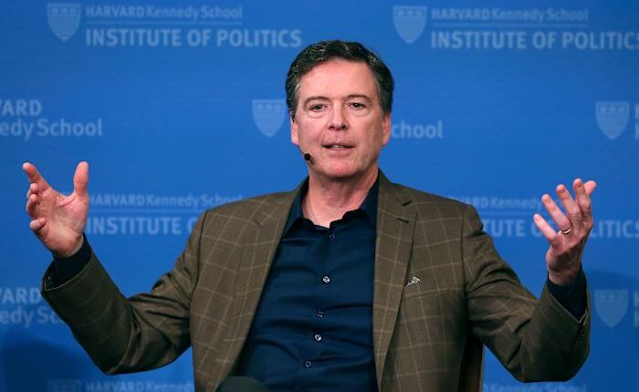 Comey being interviewed by the Secret Service over '86 47' social media post, AP source says
