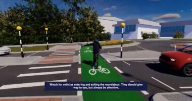 Council's new £2million Dutch-style 'politically correct' roundabout is so confusing it needs a video showing drivers how to use it...so could YOU get around it?
