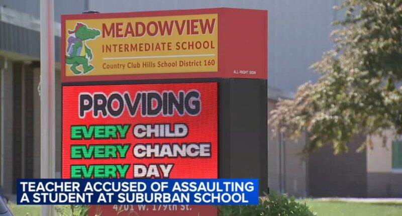 Country Club Hills substitute teacher charged with assaulting student at Meadowview Intermediate School, police say