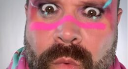 Daniel Bedingfield, 45, looked worlds away from his fresh-faced pop days on IInstagram on Thursday as bearded noughties crooner showed off his psychedelic new appearance