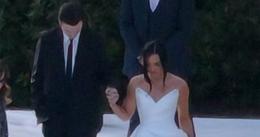 Demi Lovato walks down the aisle with songwriter fiancé… after first engagement heartache and pronoun fiasco