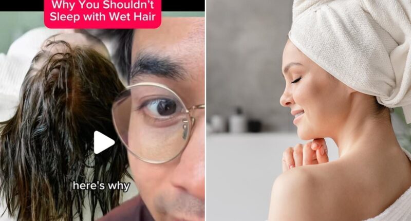 Doctor shares the disgusting reasons why you should NEVER sleep with wet hair - and it's worse than you think