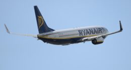 Dramatic moment Ryanair flight is forced to abort landing last minute just after touching down in Tenerife during storm