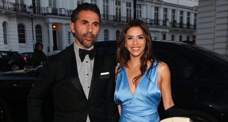 Eva Longoria wows in a plunging blue satin gown as she joins husband José Bastón, the Ramsays and Hollywood special guest Tom Cruise at David Beckham's star-studded 50th birthday bash at plush London venue