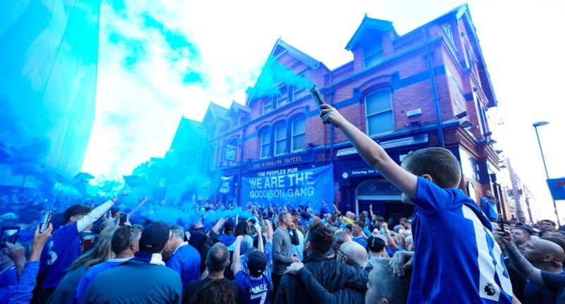 Everton fans begin Goodison Park farewell with 8.30AM pub visit as Toffees line the streets of Liverpool ahead of emotional goodbye to iconic ground