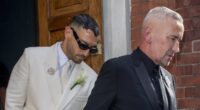 Fat Tony is married! DJ, 58, exchanges vows with Stavros Agapiou, 32, in front of celebrity friends Boy George, Claire Sweeney and Davina McCall