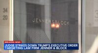 Federal judge overturns President Donald Trump's executive order targeting Chicago law firm Jenner & Block