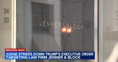 Federal judge overturns President Donald Trump's executive order targeting Chicago law firm Jenner & Block