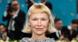 Frumpy Pamela Anderson looks worlds away from Baywatch glory days in grey 2025 Met Gala gown