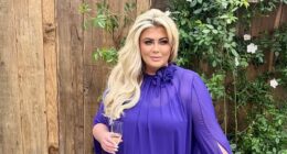 Gemma Collins grows her own vegetables and keeps chickens as she works on her off grid garden to maintain two stone weight loss