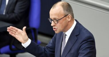Germany finally appoints Friedrich Merz as chancellor in second round of voting after day of chaos in Berlin