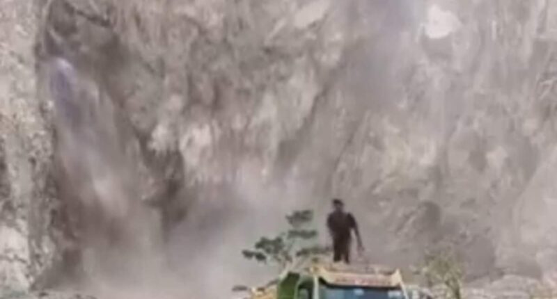Horror as at least TEN are killed in landslide at quarry mine