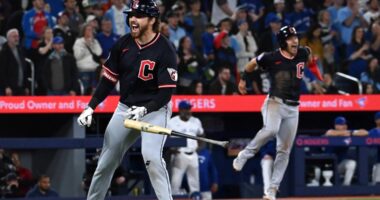 'How about that?!' Listen to Tom Hamilton call Daniel Schneemann's game-winning grand slam for Cleveland Guardians against Toronto Blue Jays